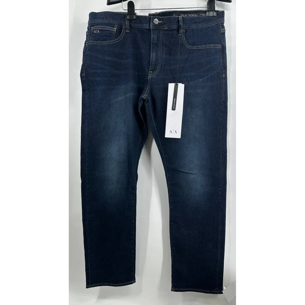 Armani Exchange J13 Slim Fit Jeans Dark Wash Denim 8NZJ13 Z2SAZ Mens 38S
